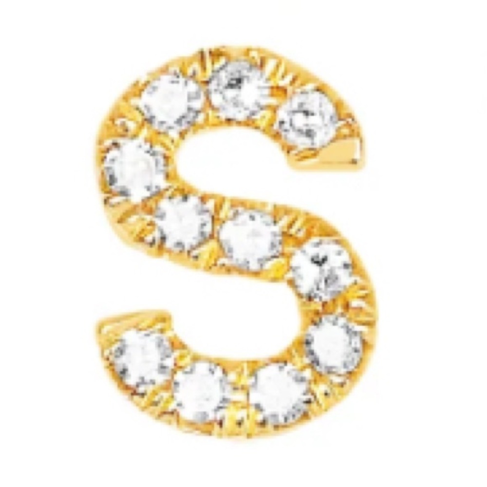 Ef Collection 14k Rose God Diamond Initial - image 2